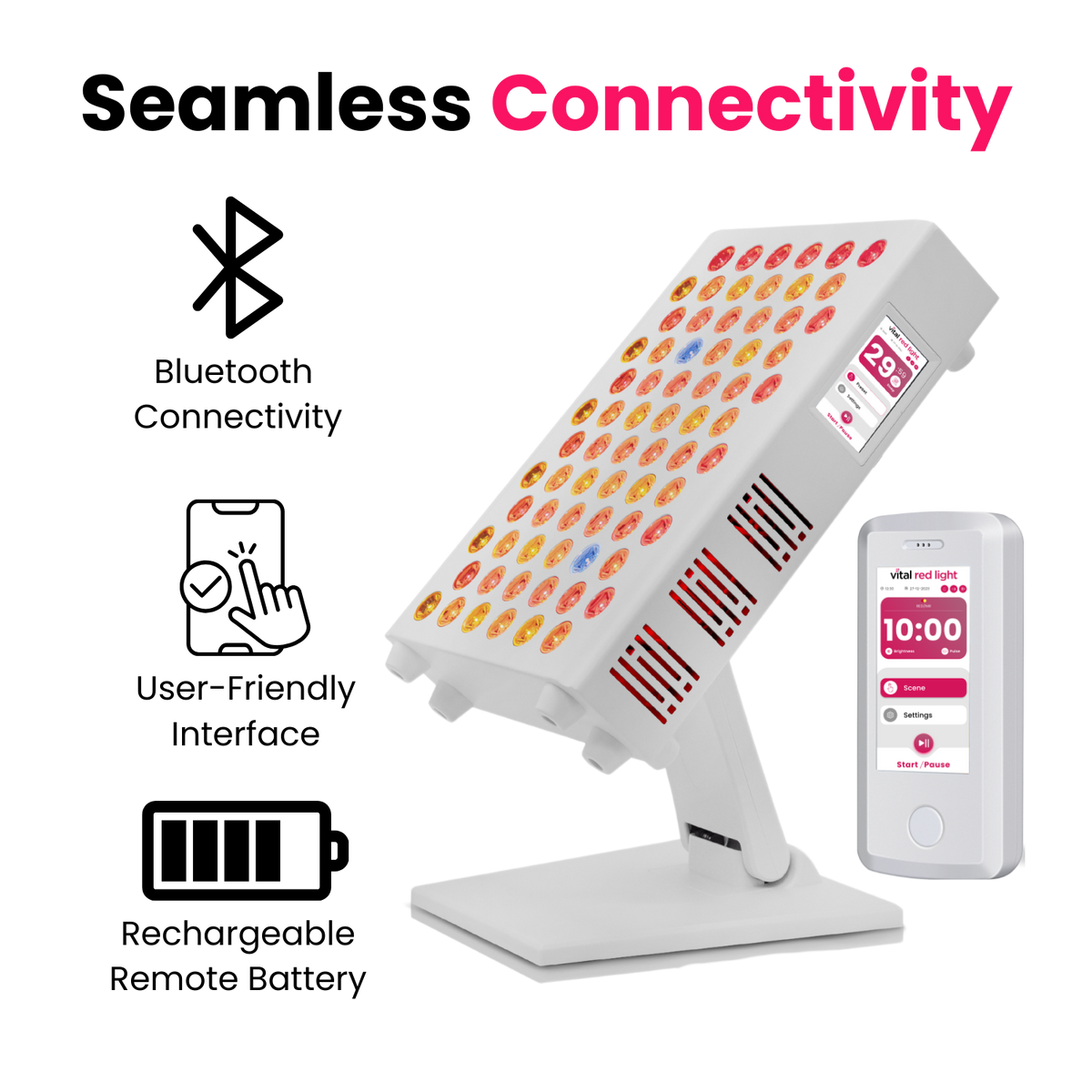 Vital Pro 2.0 Bluetooth connectivity and app control