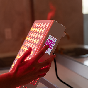 Vital Pro 2.0 red light therapy panel in use at home